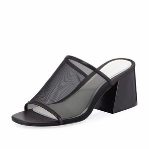 Rag & Bone Emmy Mesh Block-heel Slide Sandal size 39